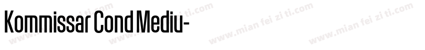 Kommissar Cond Mediu字体转换